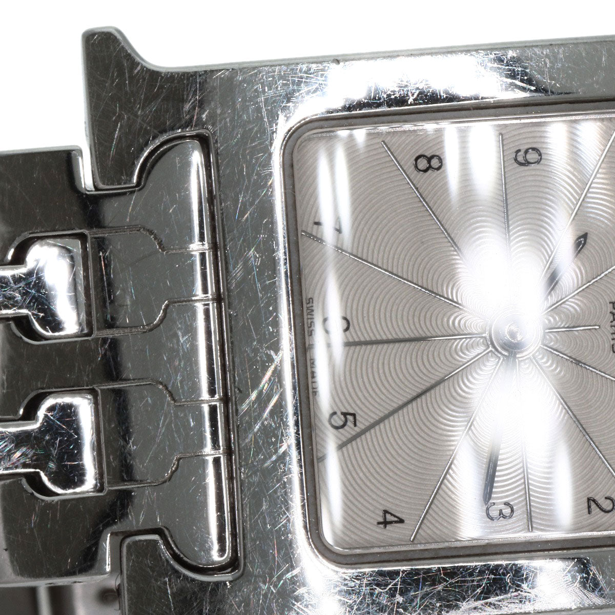 HERMES Watches Quartz HH1.210 Stainless Steel , Stainless Steel Silver H watch Silver dial Women Used