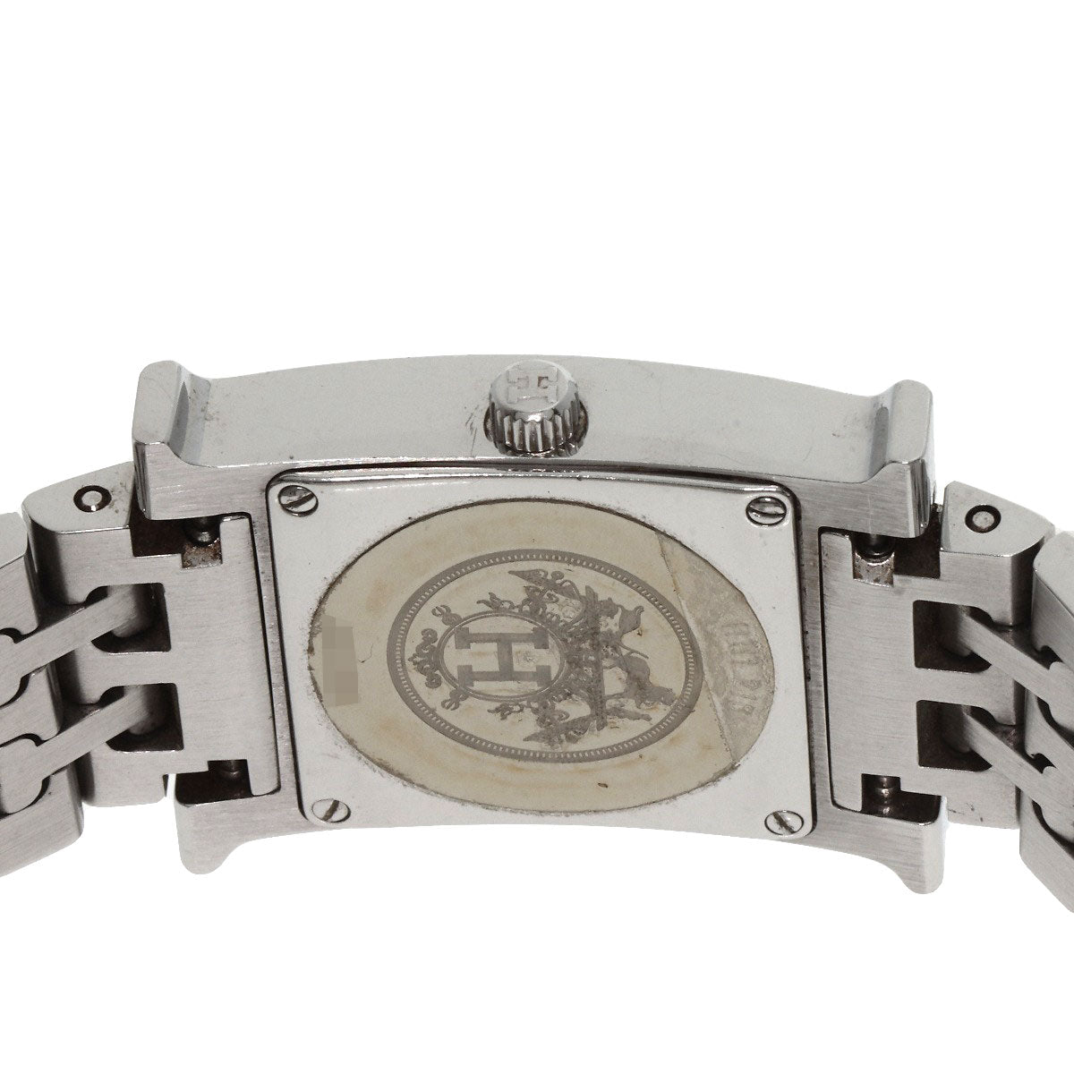 HERMES Watches Quartz HH1.210 Stainless Steel , Stainless Steel Silver H watch Silver dial Women Used