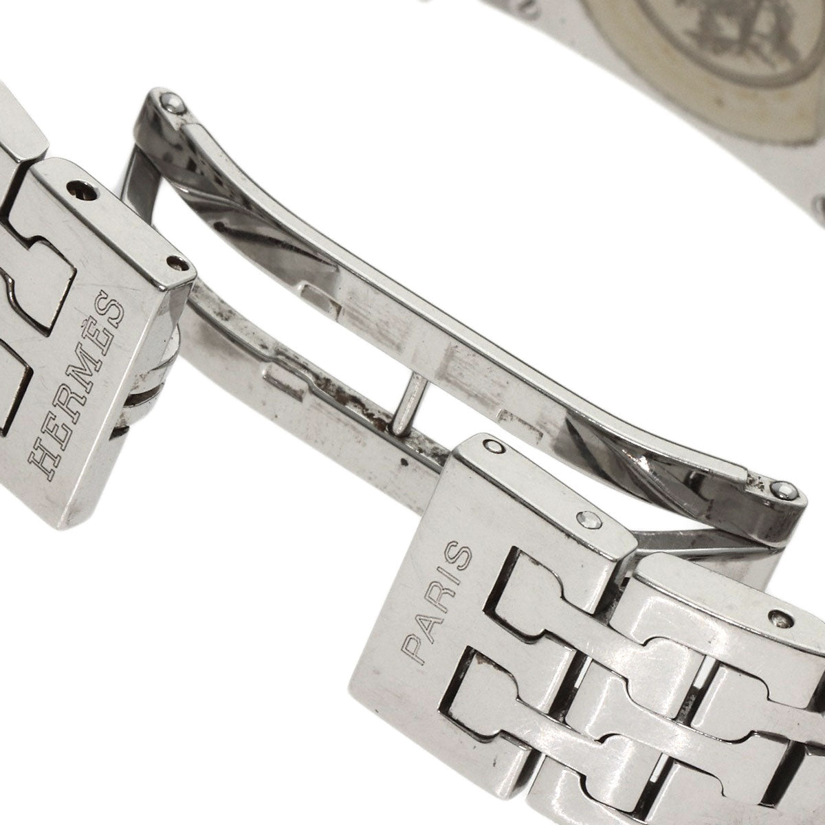 HERMES Watches Quartz HH1.210 Stainless Steel , Stainless Steel Silver H watch Silver dial Women Used