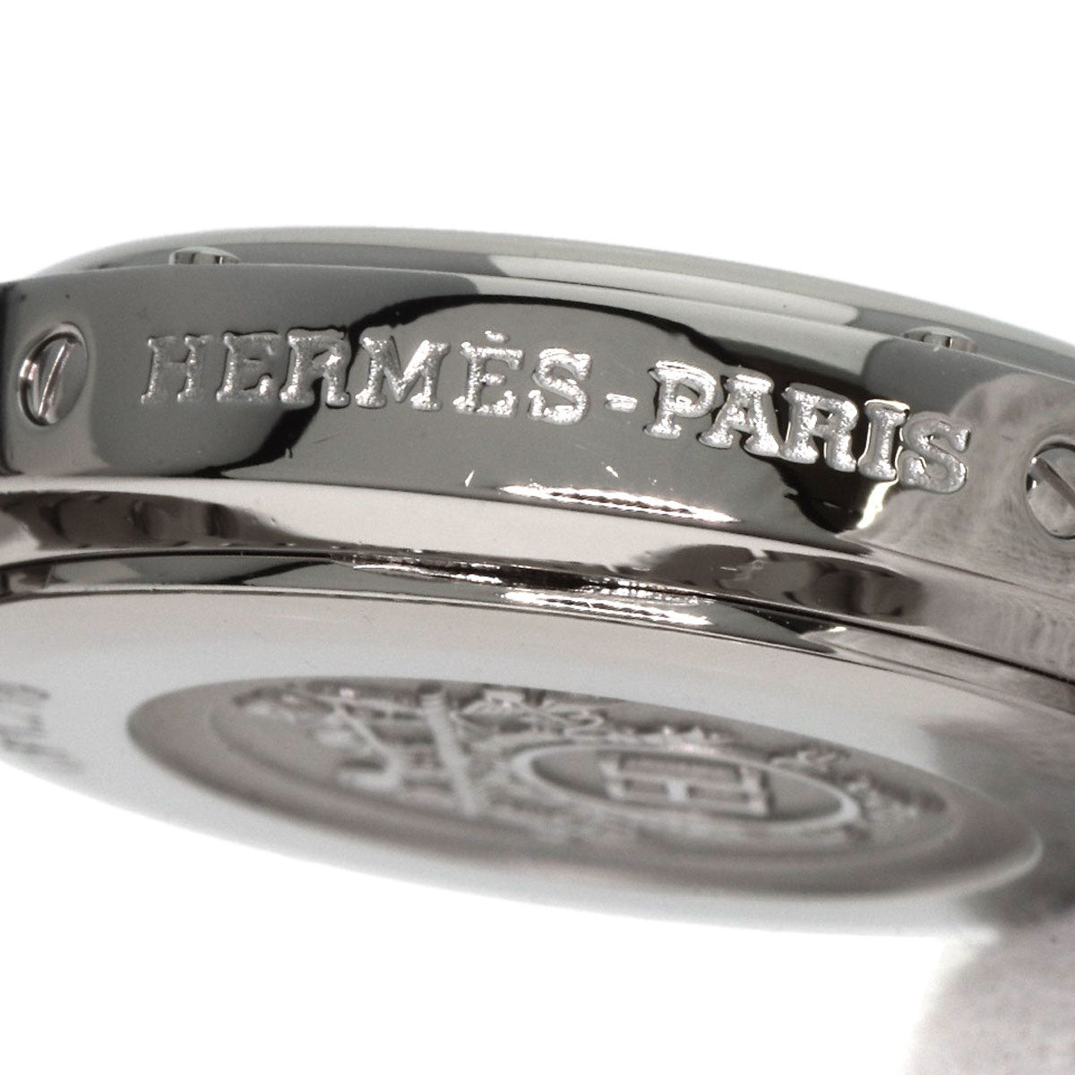 HERMES Watches Quartz CP1.210 Stainless Steel , Stainless Steel Silver Clipper Classic Silver dial Women Used