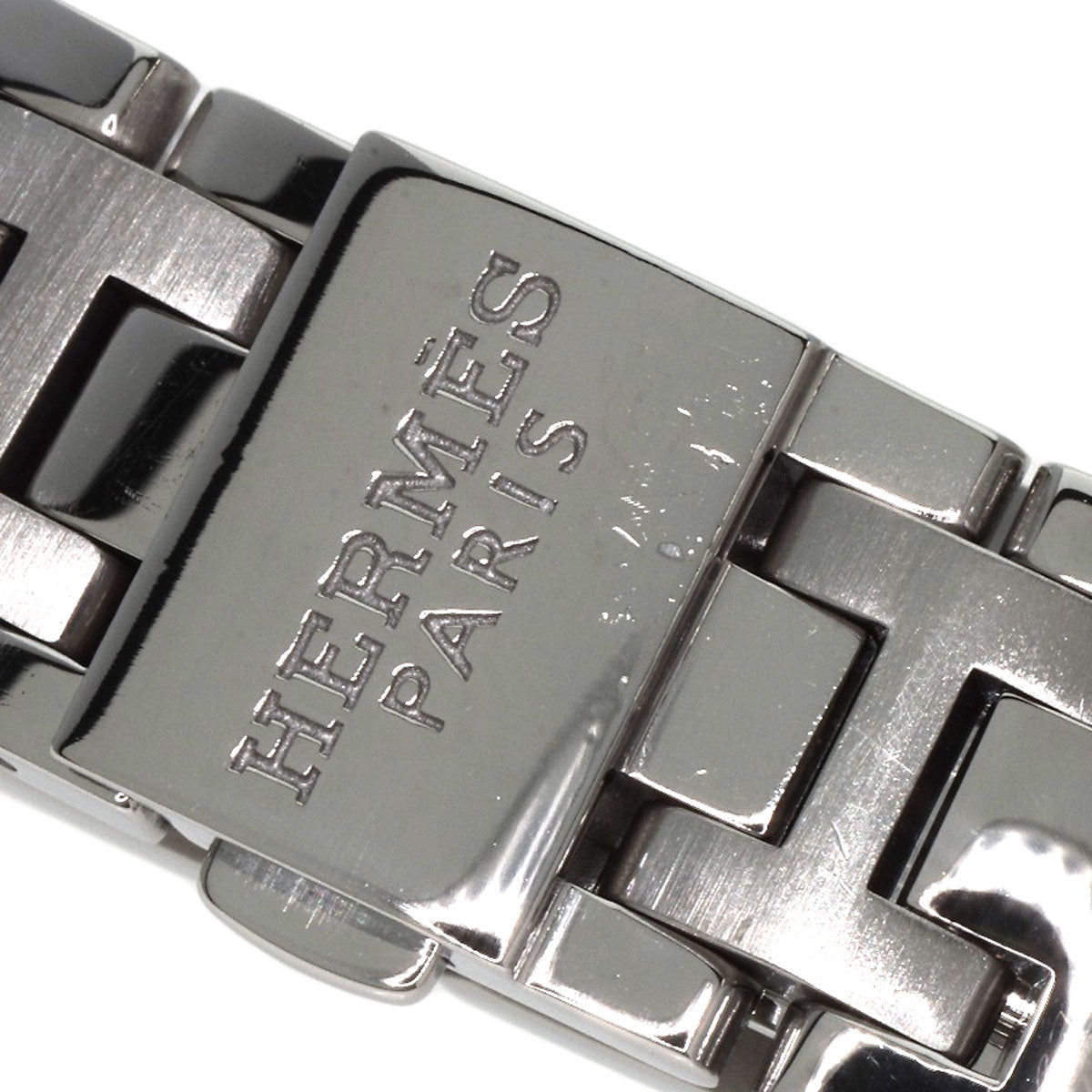 HERMES Watches Quartz CP1.210 Stainless Steel , Stainless Steel Silver Clipper Classic Silver dial Women Used
