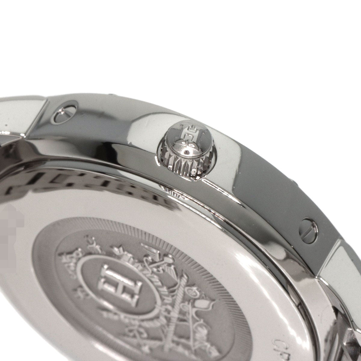 HERMES Watches Quartz CP1.210 Stainless Steel , Stainless Steel Silver Clipper Classic Silver dial Women Used