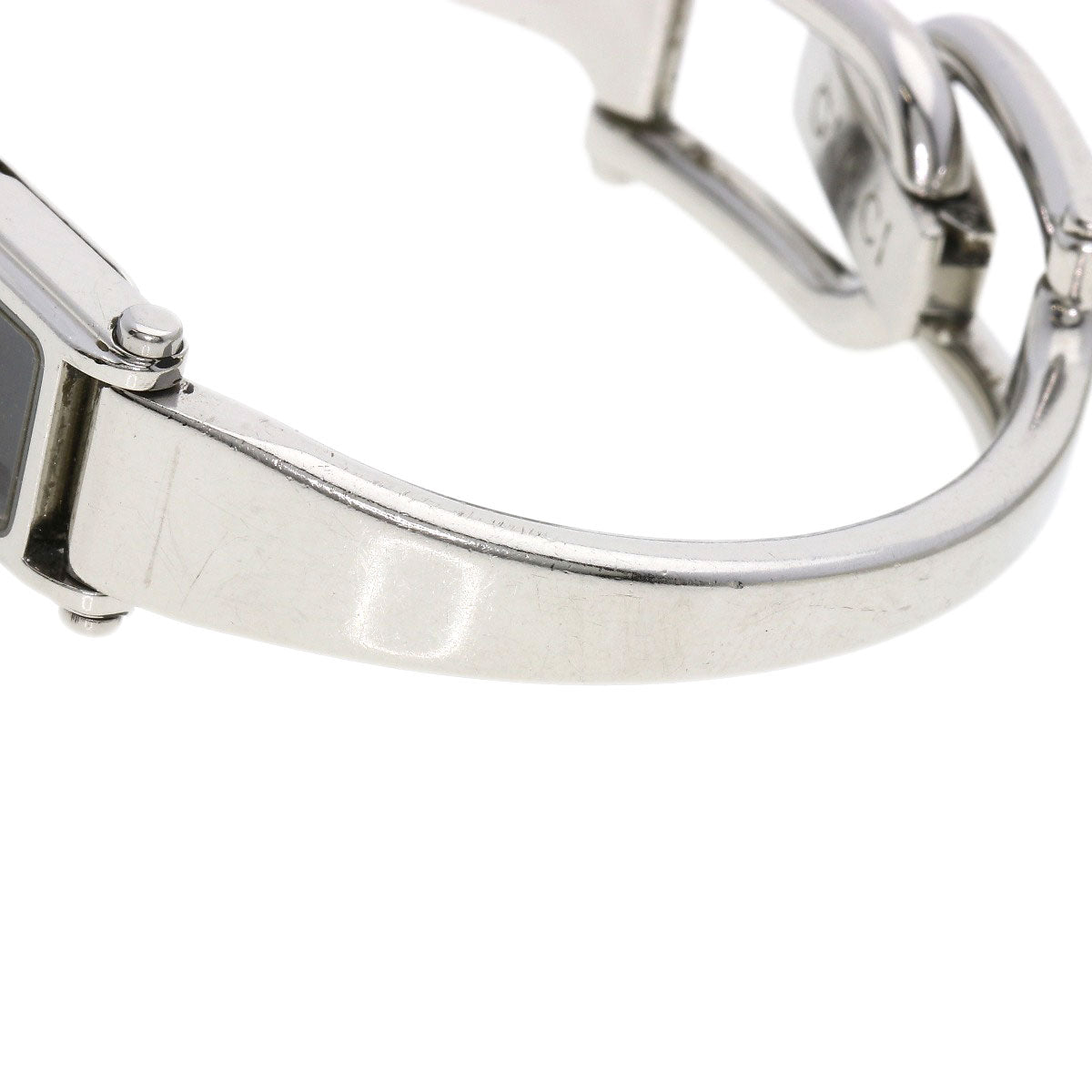 GUCCI Watches Quartz Stainless Steel , Stainless Steel Silver 1500L black dial Women Used