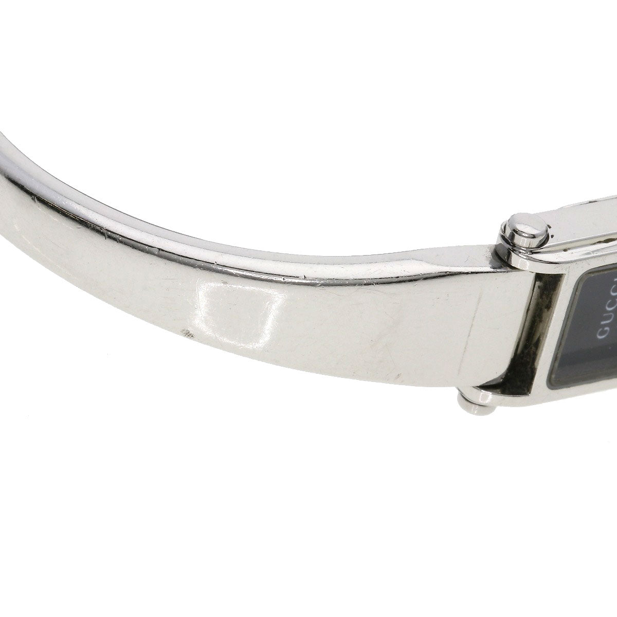 GUCCI Watches Quartz Stainless Steel , Stainless Steel Silver 1500L black dial Women Used
