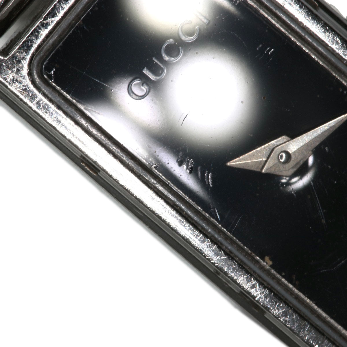 GUCCI Watches Quartz Stainless Steel , Stainless Steel Silver 1500L black dial Women Used