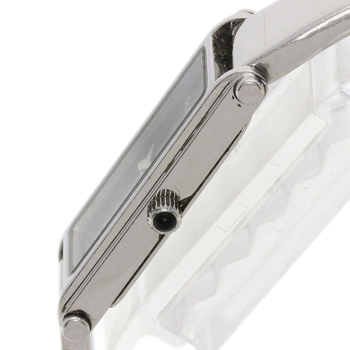 GUCCI Watches Quartz Stainless Steel , Stainless Steel Silver 1500L black dial Women Used