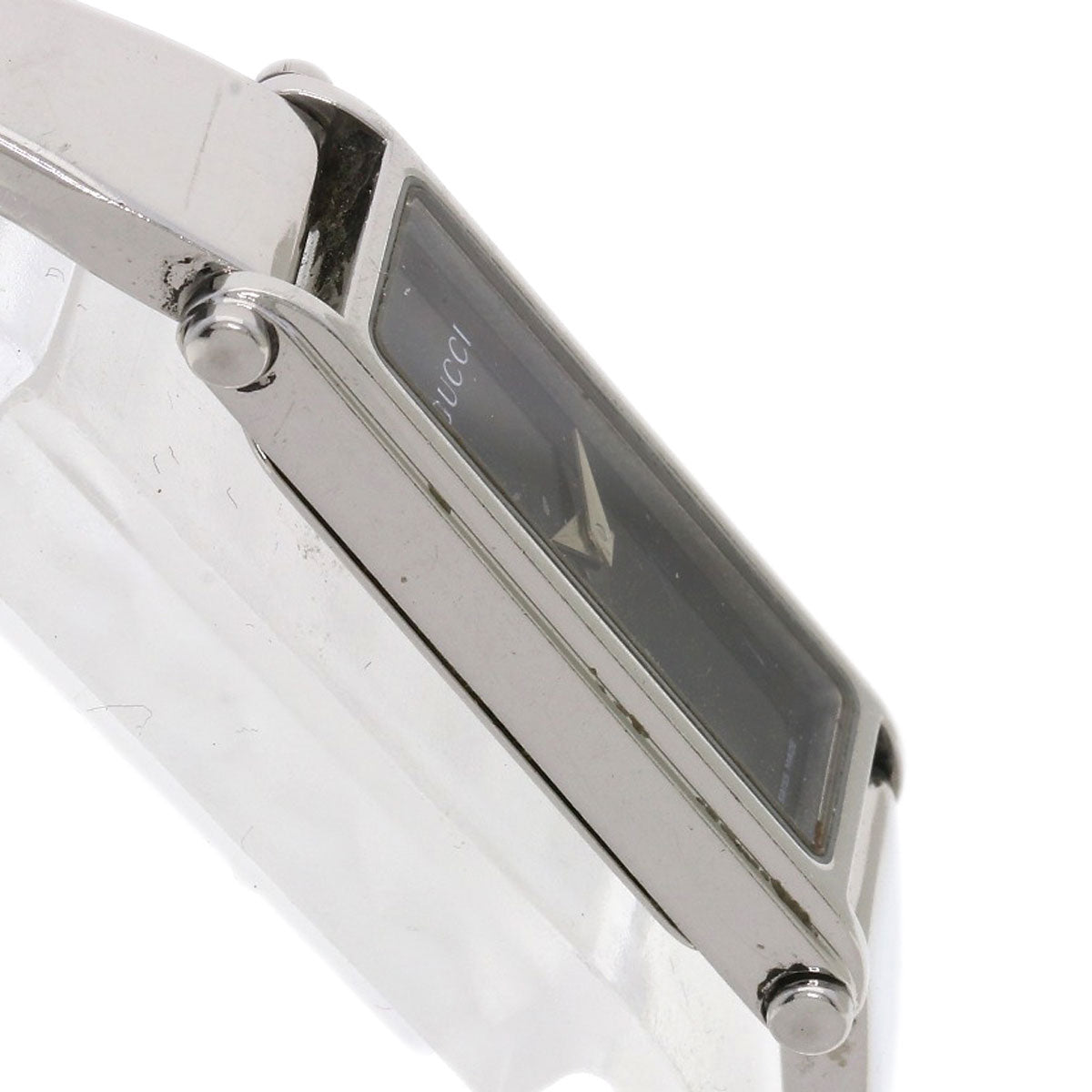 GUCCI Watches Quartz Stainless Steel , Stainless Steel Silver 1500L black dial Women Used