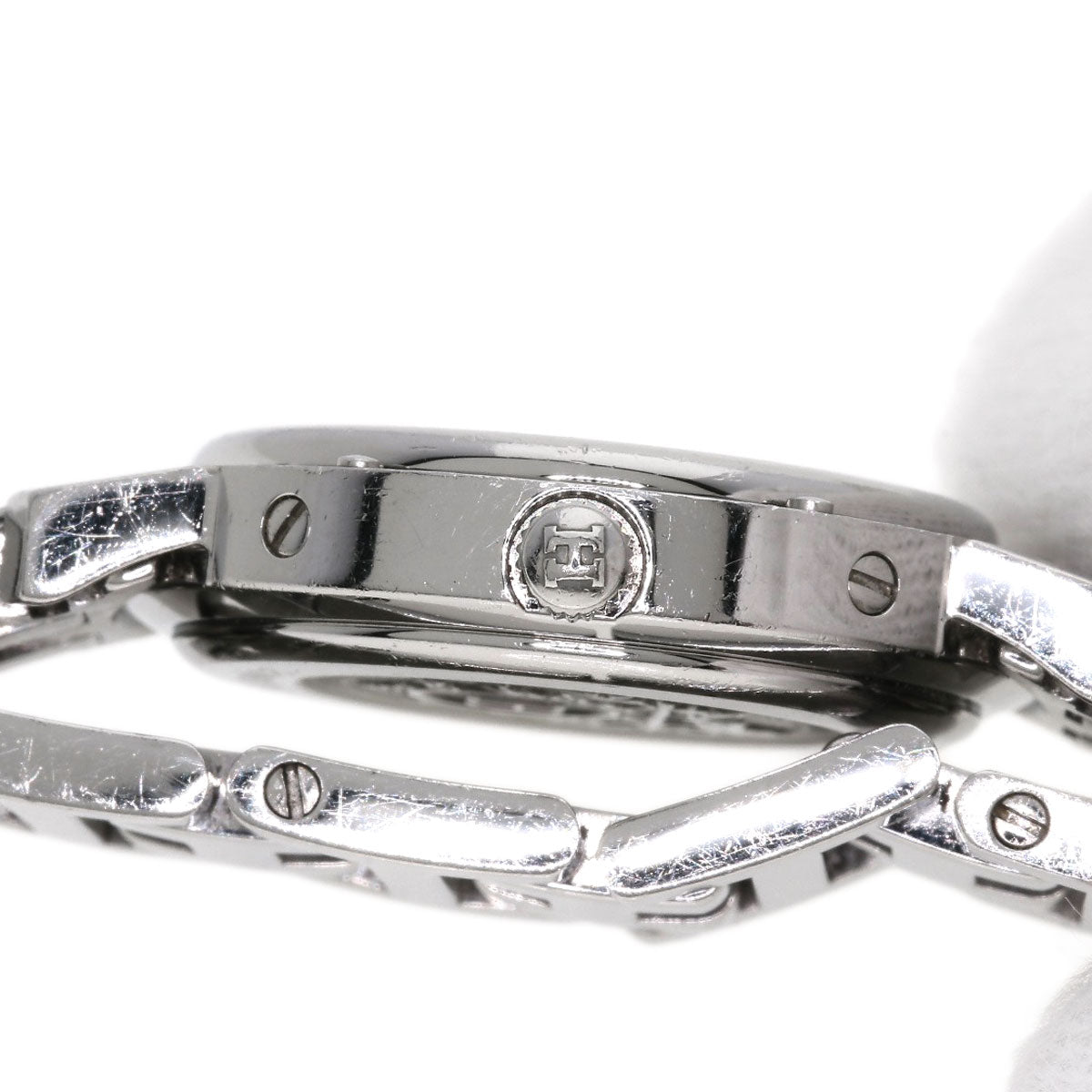 HERMES Watches Quartz CL4.210 Stainless Steel , Stainless Steel Silver Clipper Nacre White shell dial Women Used