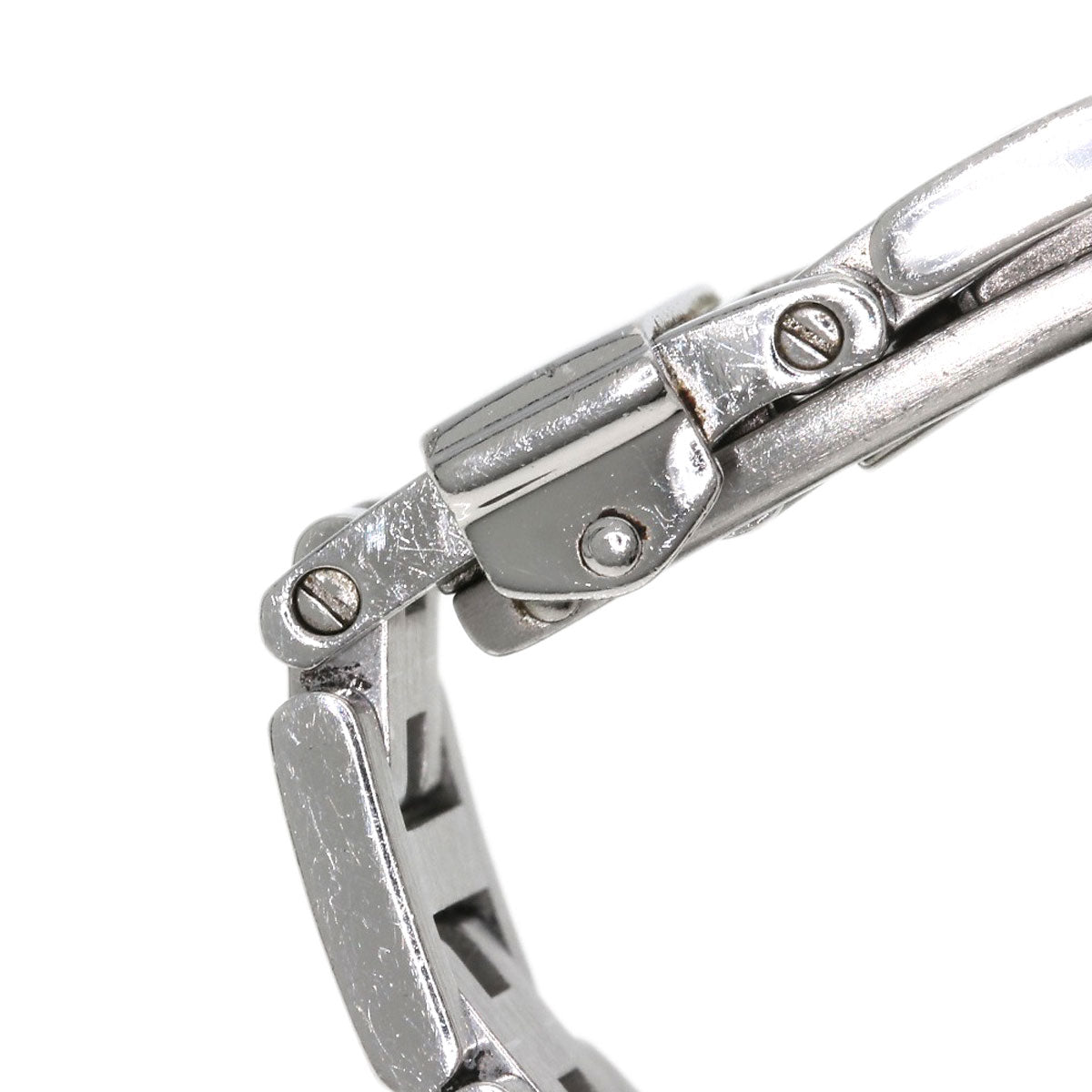 HERMES Watches Quartz CL4.210 Stainless Steel , Stainless Steel Silver Clipper Nacre White shell dial Women Used