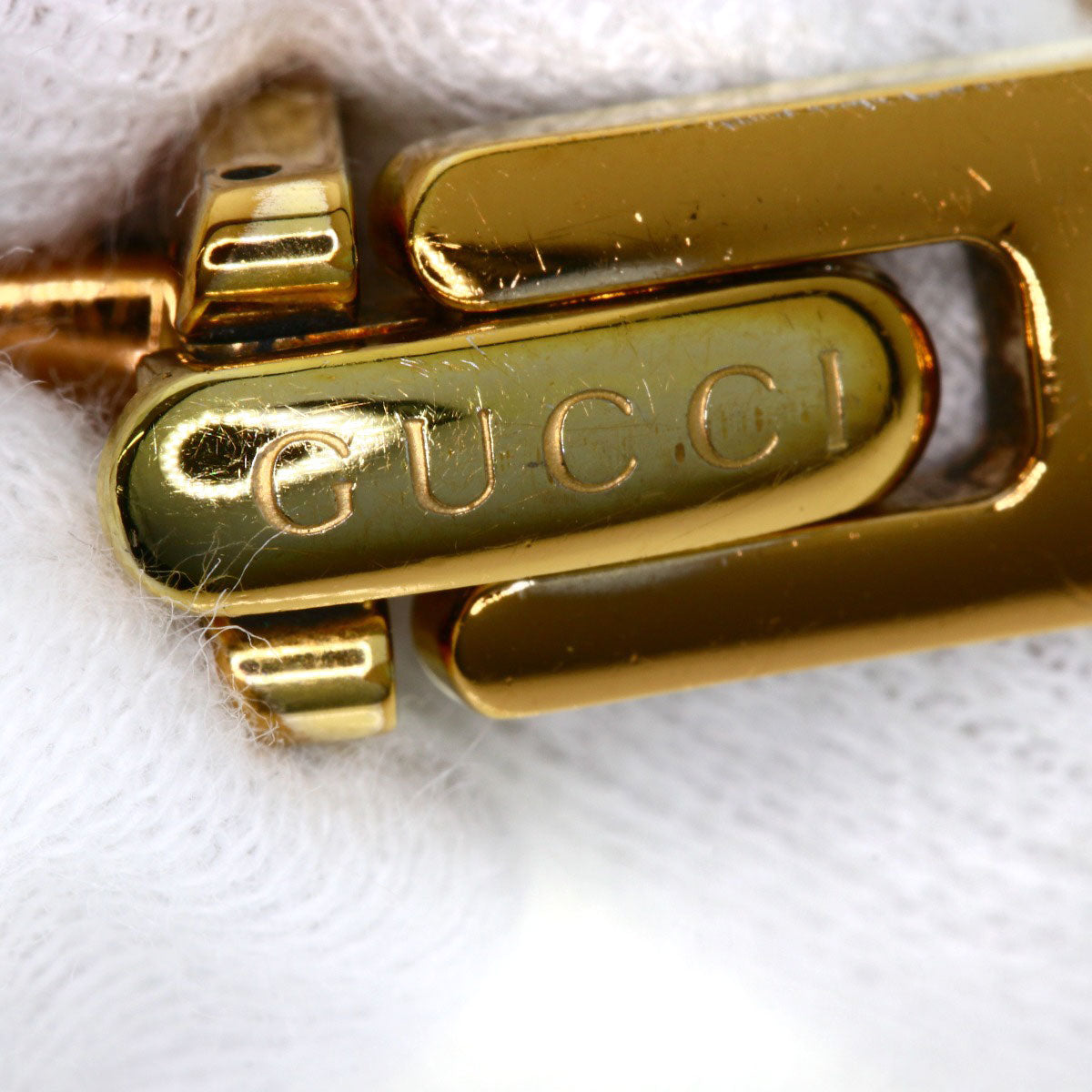 GUCCI Watches Quartz 1400L PGP , PGP gold Round face Brown dial Women Used