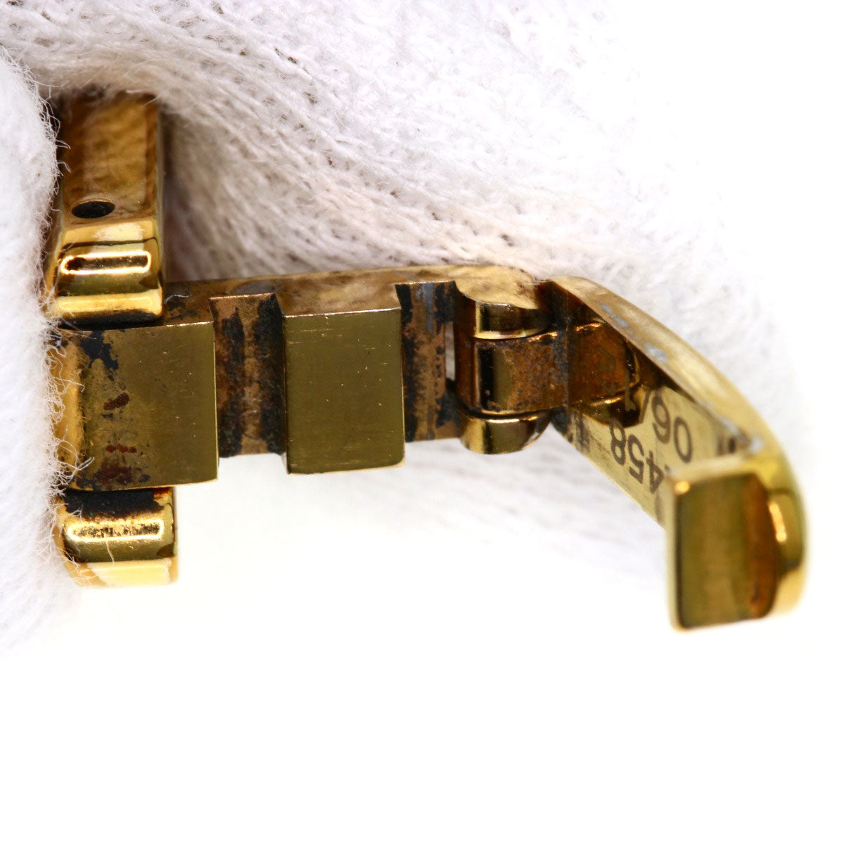 GUCCI Watches Quartz 1400L PGP , PGP gold Round face Brown dial Women Used