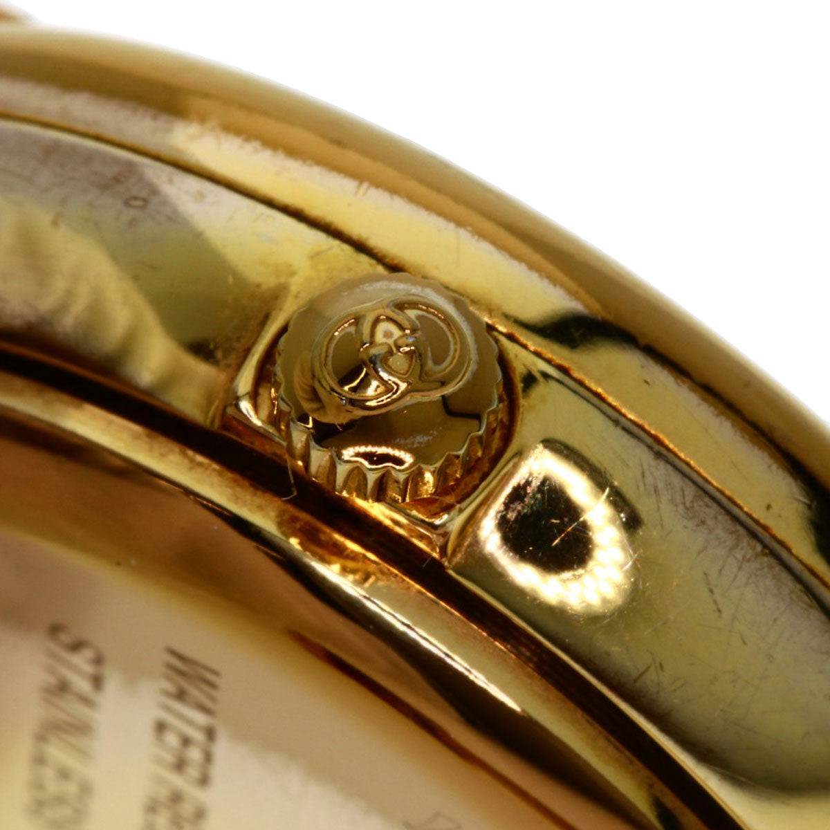 GUCCI Watches Quartz 1400L PGP , PGP gold Round face Brown dial Women Used