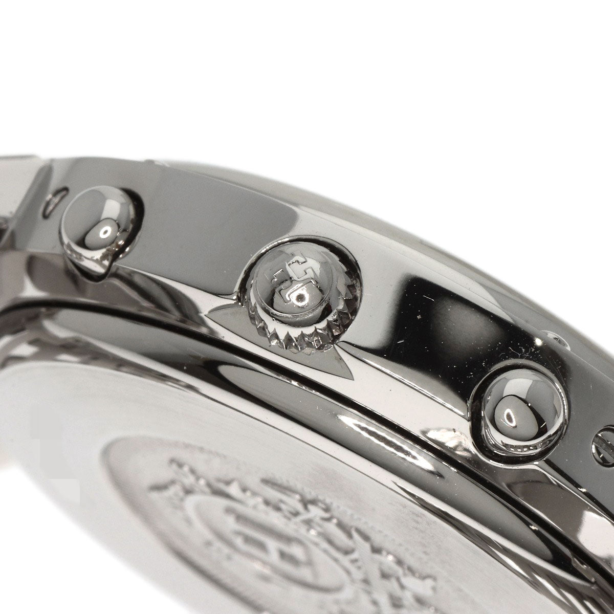 HERMES Watches Quartz CL1.910 Stainless Steel , Stainless Steel Silver Clipper Chronograph white dial mens Used