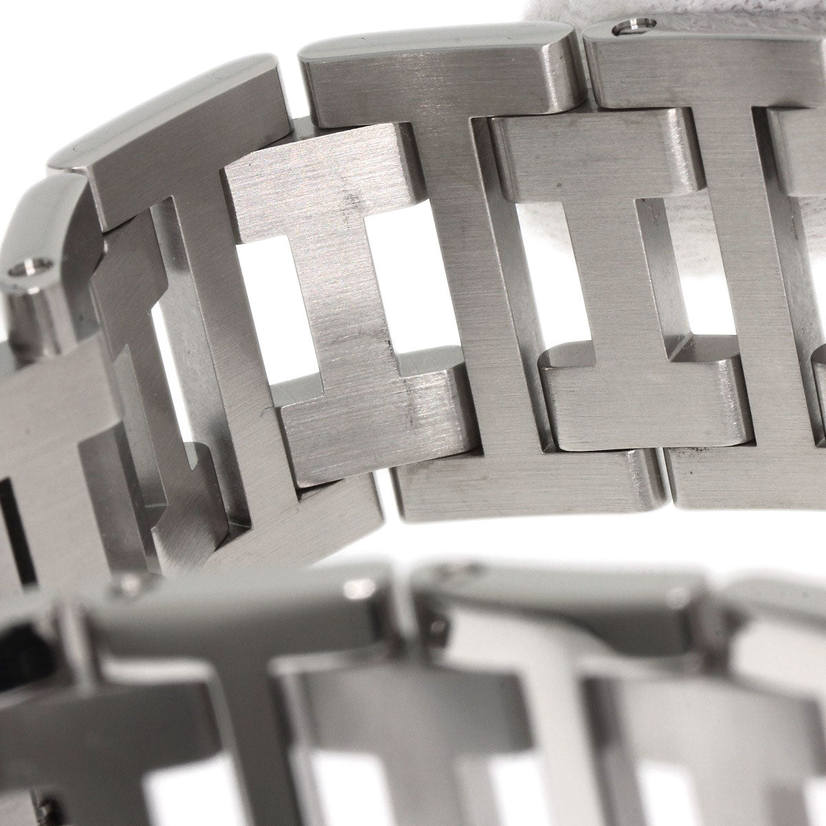 HERMES Watches Quartz CL1.910 Stainless Steel , Stainless Steel Silver Clipper Chronograph white dial mens Used