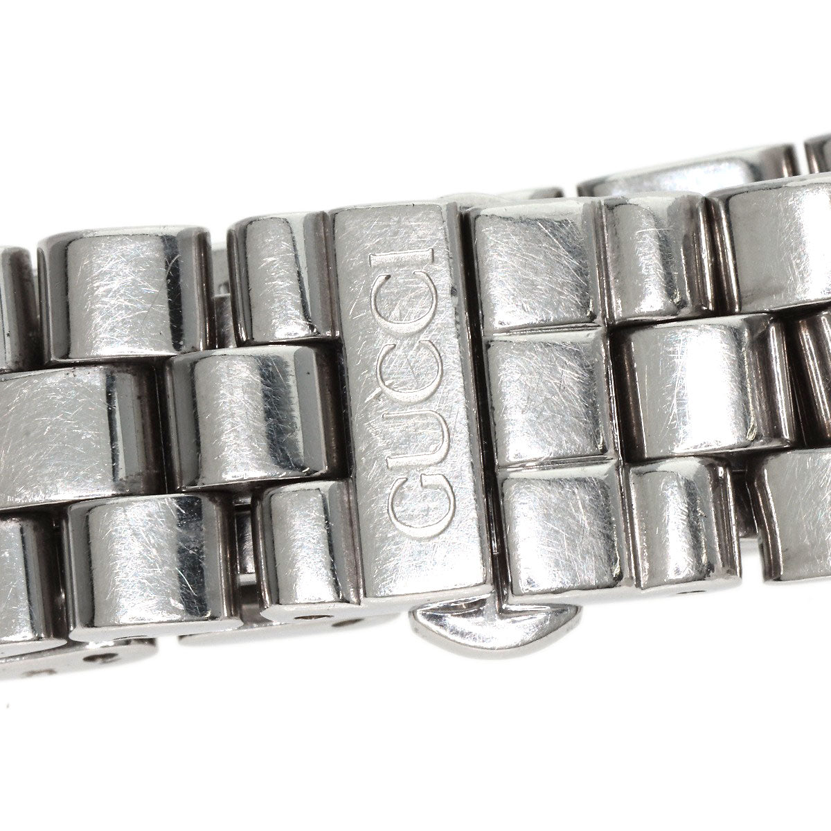 GUCCI Watches Quartz 3600L Stainless Steel , Stainless Steel Silver G logo black dial Women Used
