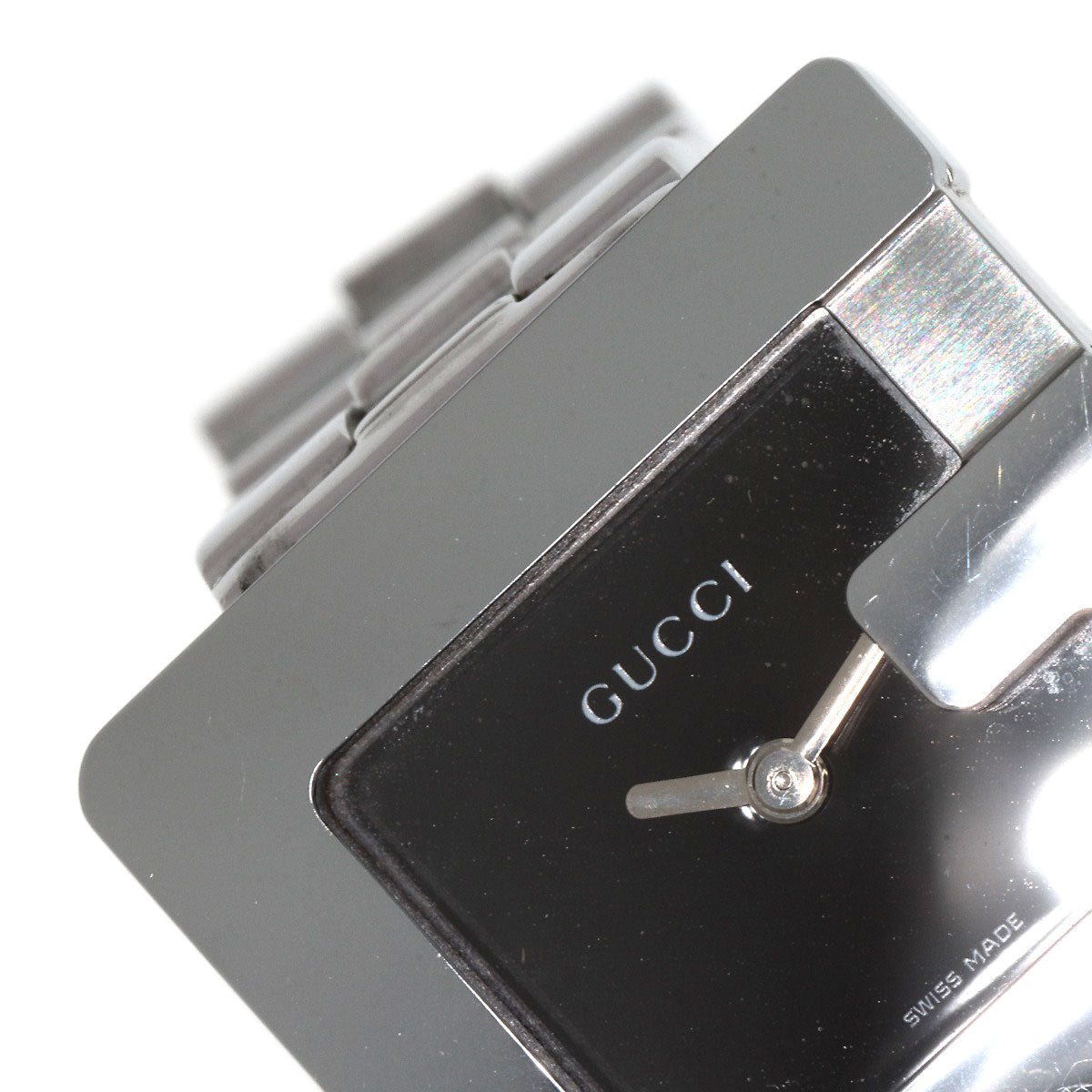 GUCCI Watches Quartz 3600L Stainless Steel , Stainless Steel Silver G logo black dial Women Used