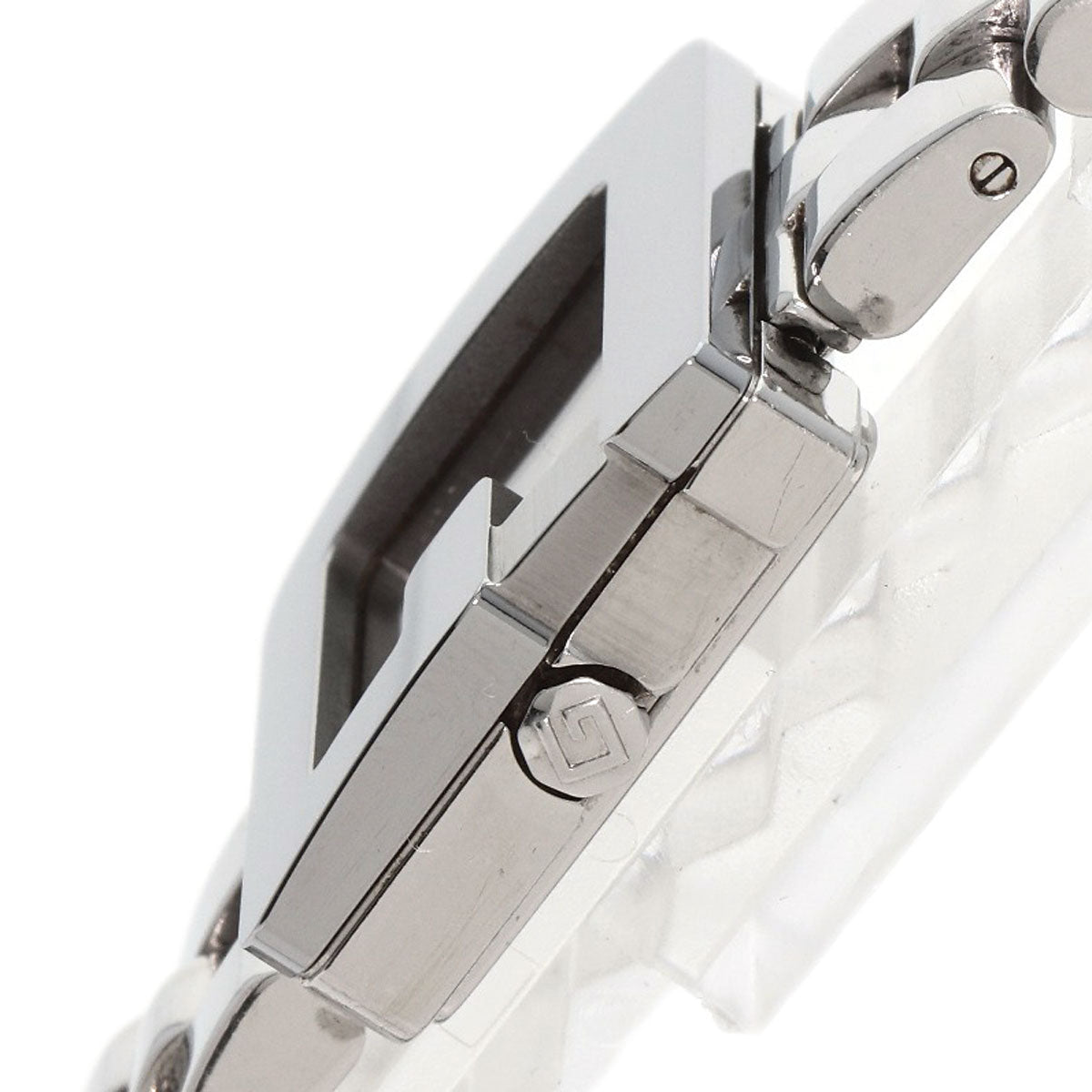 GUCCI Watches Quartz 3600L Stainless Steel , Stainless Steel Silver G logo black dial Women Used