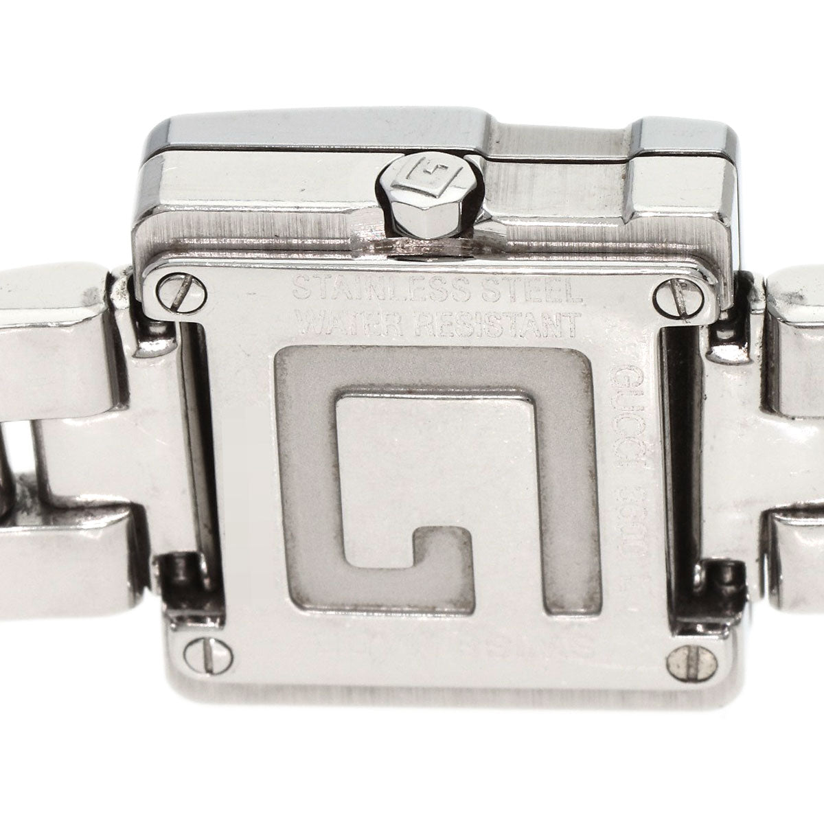 GUCCI Watches Quartz 3600L Stainless Steel , Stainless Steel Silver G logo black dial Women Used