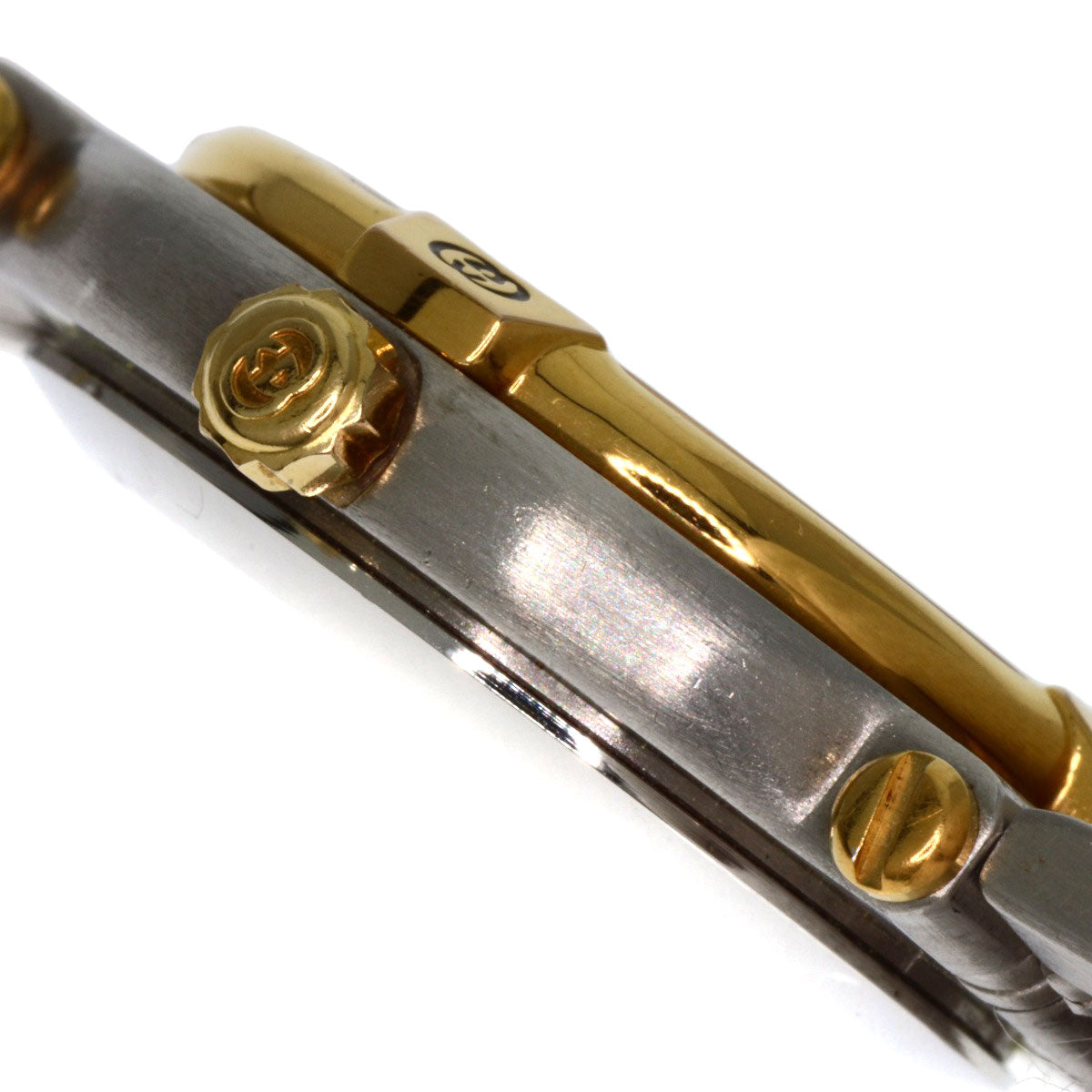 GUCCI Watches Quartz 9000L Stainless Steel , SSxGP , Gold Plated gold Round face Ivory dial Women Used