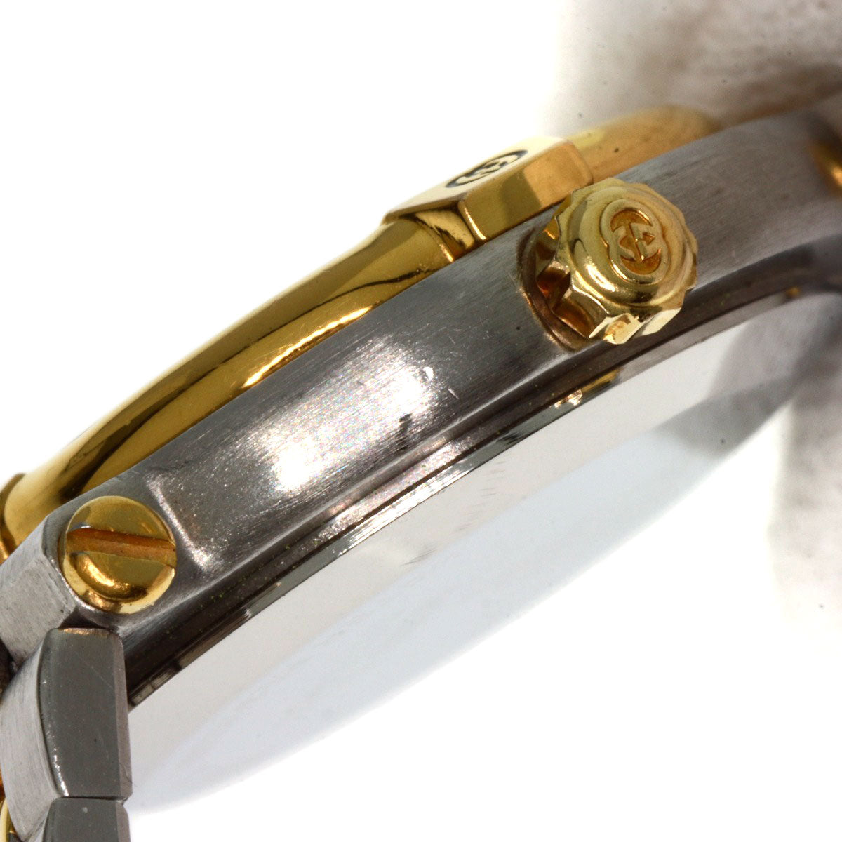 GUCCI Watches Quartz 9000L Stainless Steel , SSxGP , Gold Plated gold Round face Ivory dial Women Used