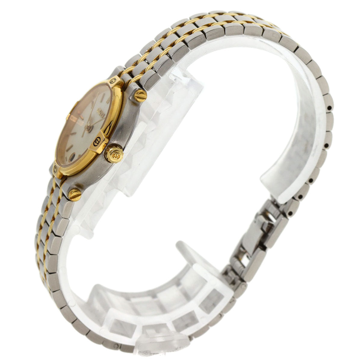 GUCCI Watches Quartz 9000L Stainless Steel , SSxGP , Gold Plated gold Round face Ivory dial Women Used