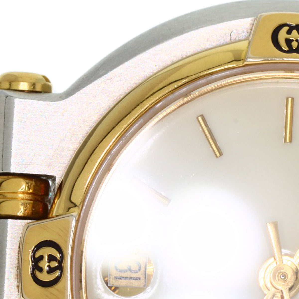 GUCCI Watches Quartz 9000L Stainless Steel , SSxGP , Gold Plated gold Round face Ivory dial Women Used