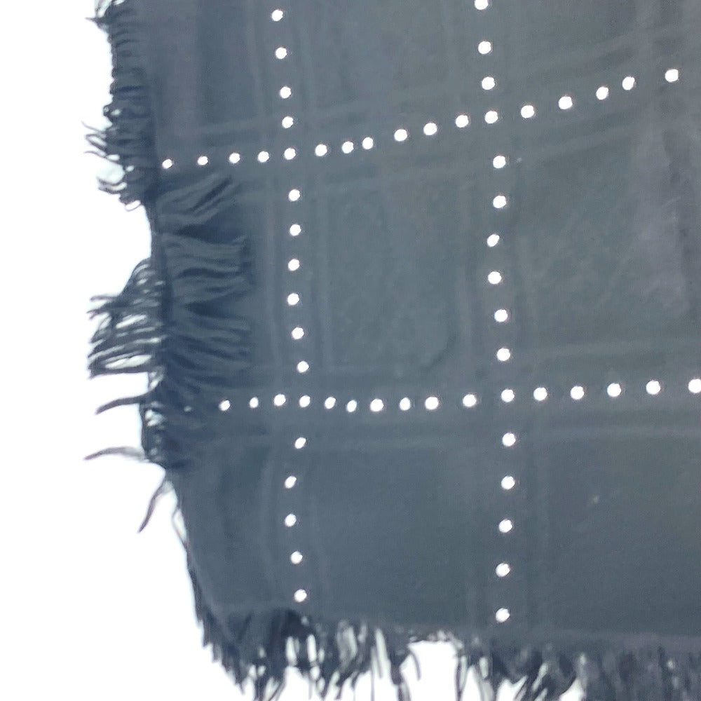 GUCCI Scarf 508027 Wool, Silk black GG Studs mens Used