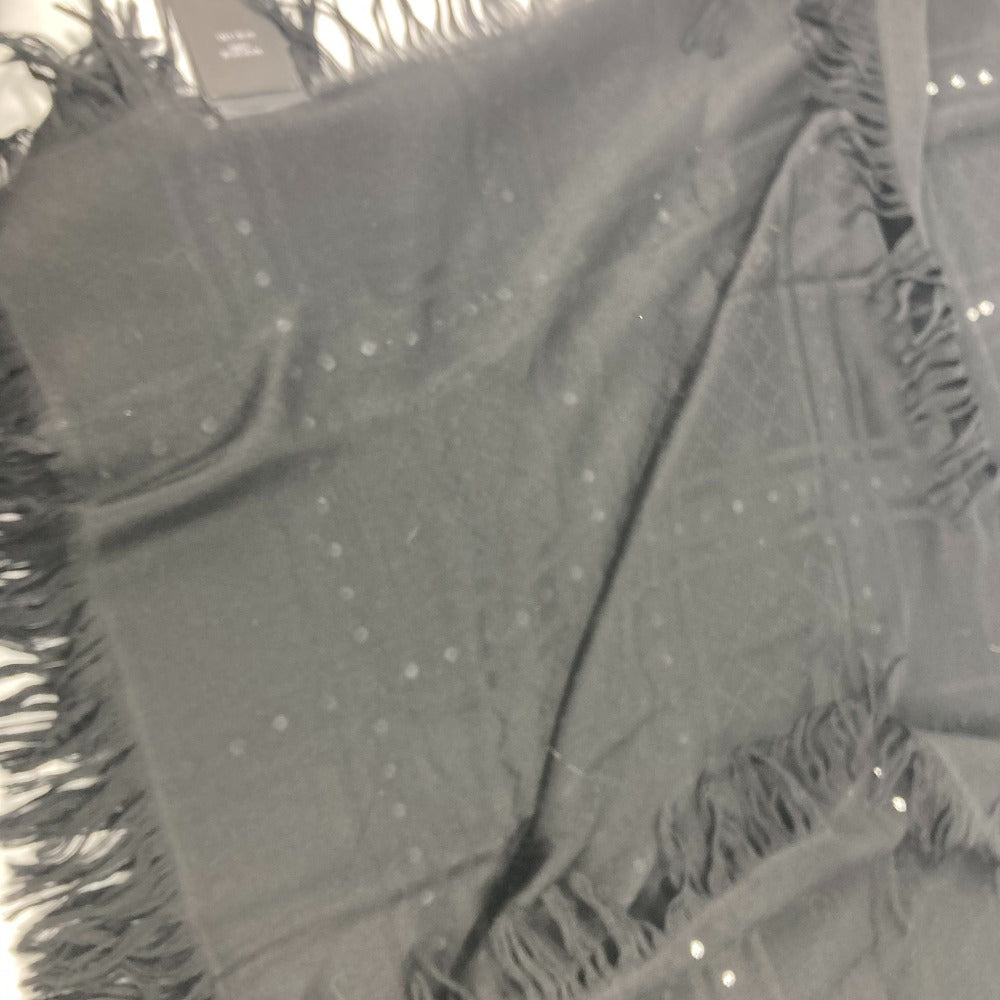 GUCCI Scarf 508027 Wool, Silk black GG Studs mens Used