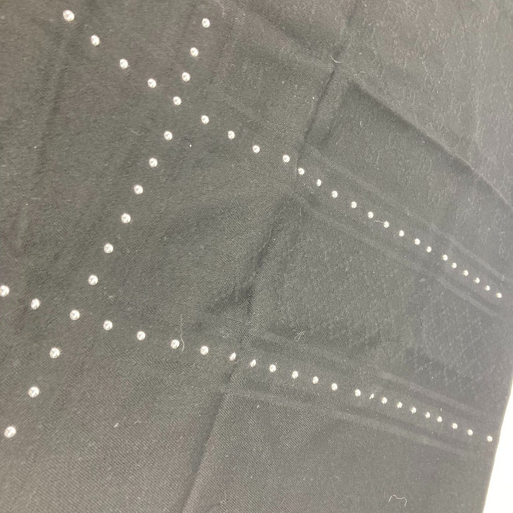 GUCCI Scarf 508027 Wool, Silk black GG Studs mens Used
