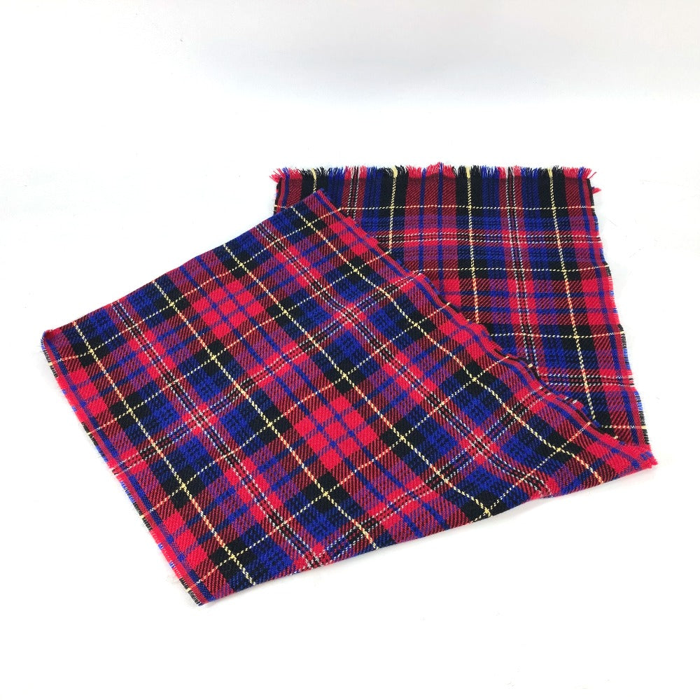 GUCCI Scarf wool Red Check BEE Bee
