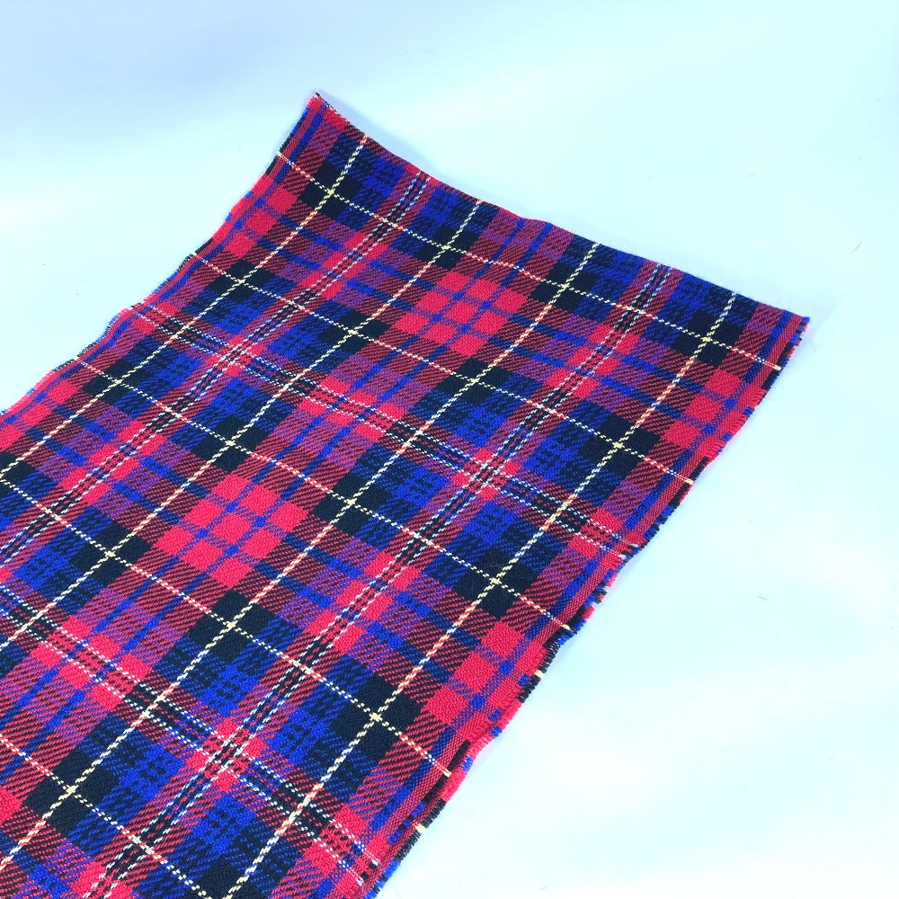 GUCCI Scarf wool Red Check BEE Bee