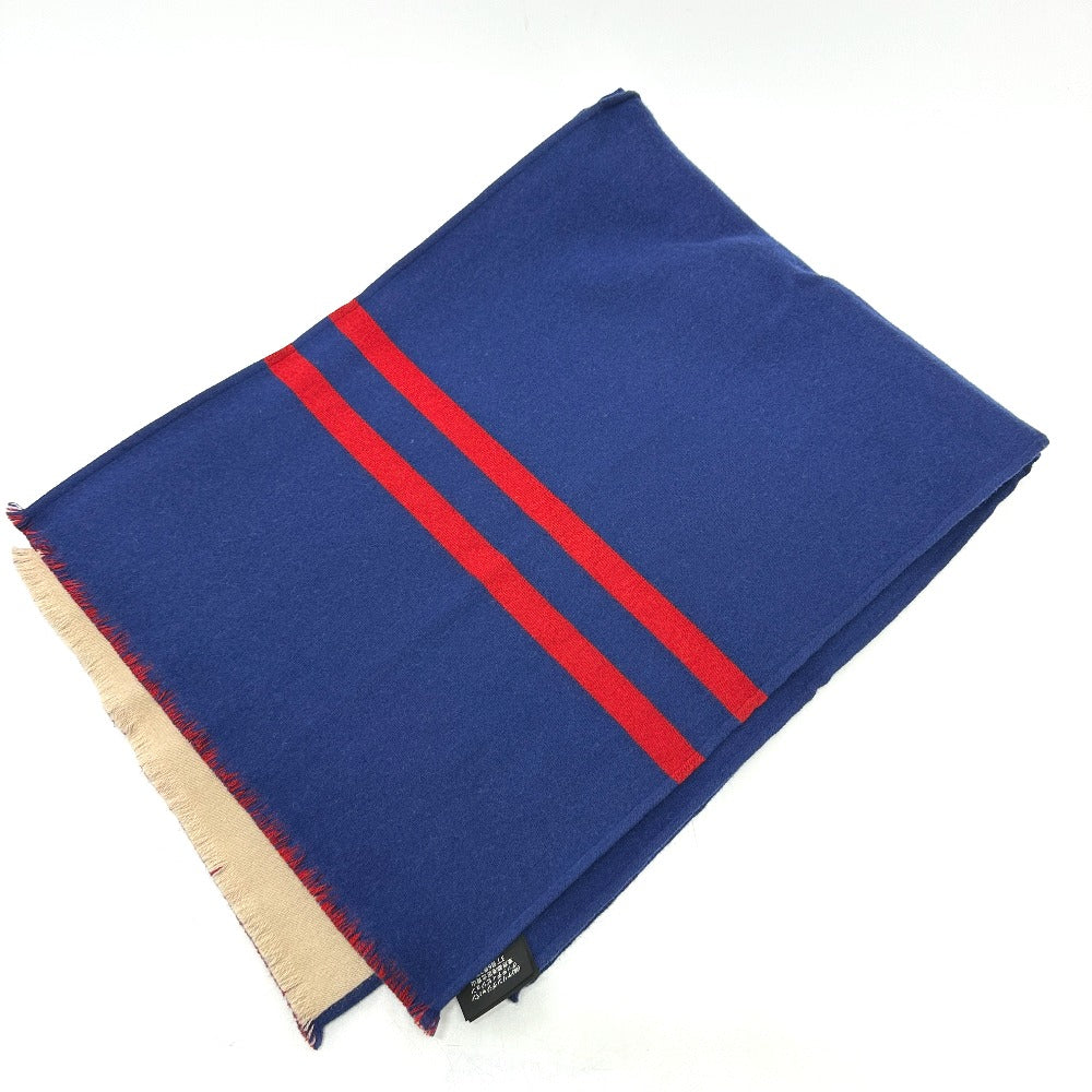 GUCCI Scarf 525559 wool blue logo