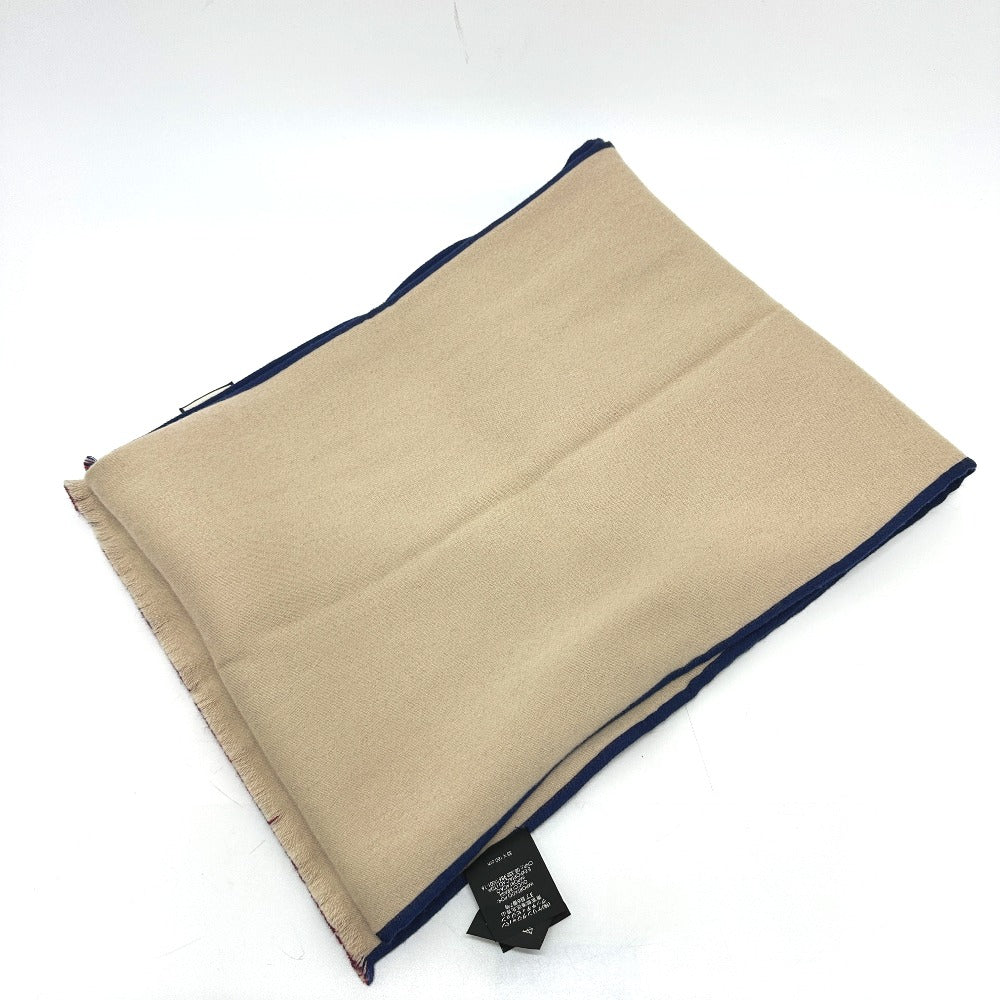 GUCCI Scarf 525559 wool blue logo