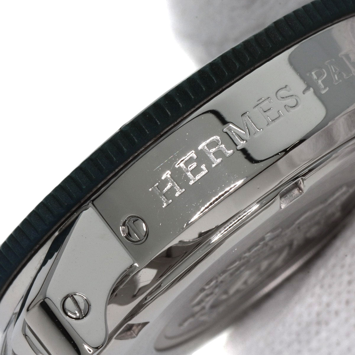 HERMES Watches Quartz CL2.317 Stainless Steel , Stainless Steel Silver Clipper diver blue dial Boys Used