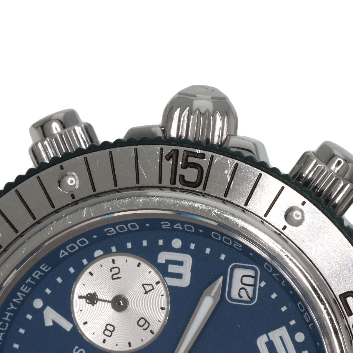 HERMES Watches Quartz CL2.317 Stainless Steel , Stainless Steel Silver Clipper diver blue dial Boys Used