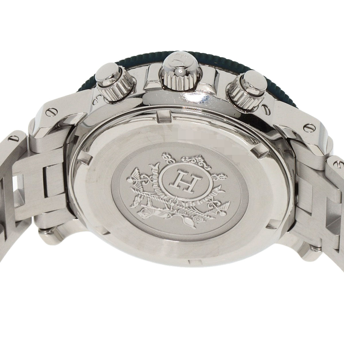 HERMES Watches Quartz CL2.317 Stainless Steel , Stainless Steel Silver Clipper diver blue dial Boys Used