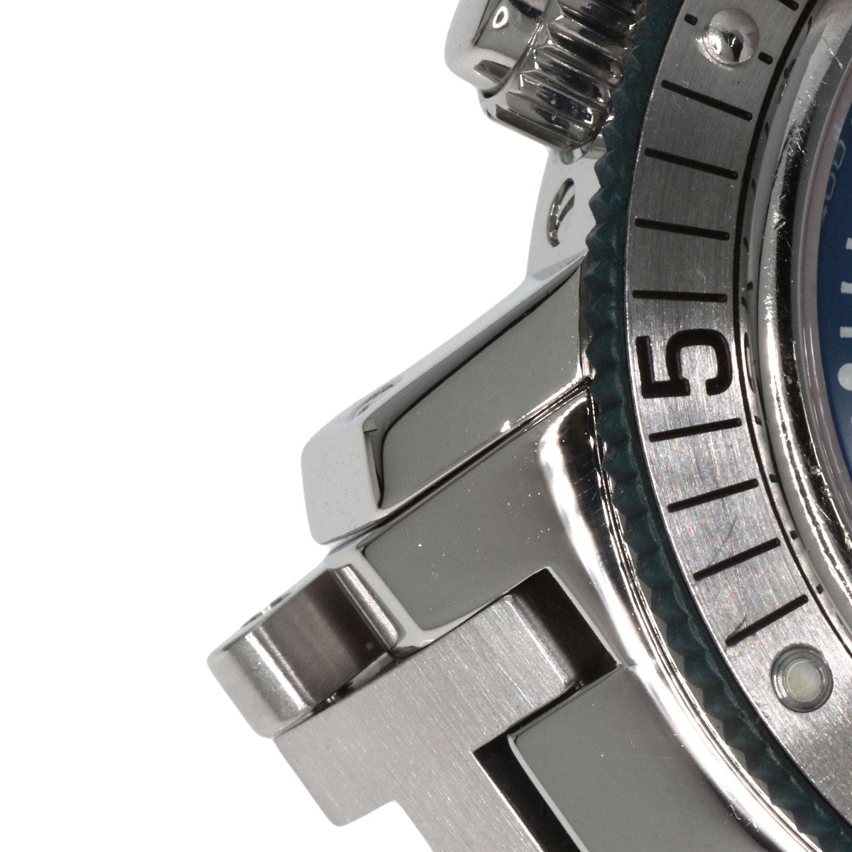 HERMES Watches Quartz CL2.317 Stainless Steel , Stainless Steel Silver Clipper diver blue dial Boys Used