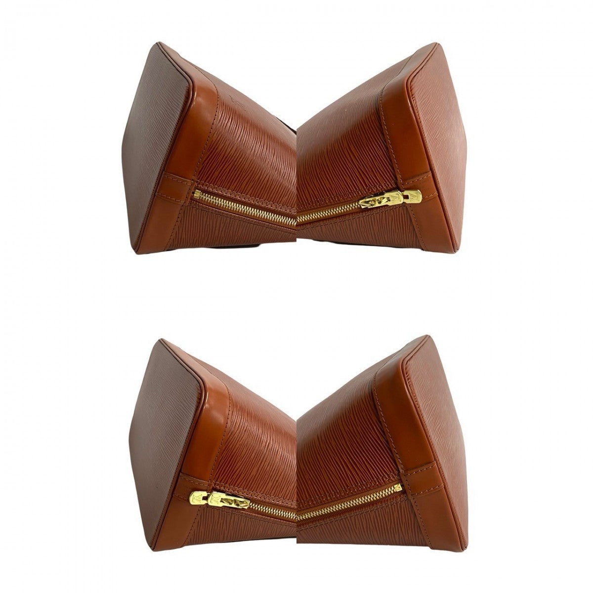 LOUIS VUITTON Handbag Epi Leather Brown Epi Alma