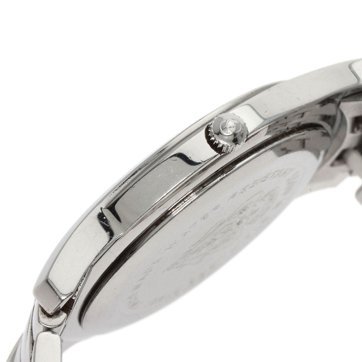 GUCCI Watches Quartz 5500M Stainless Steel , Stainless Steel Silver Round face Silver dial mens Used