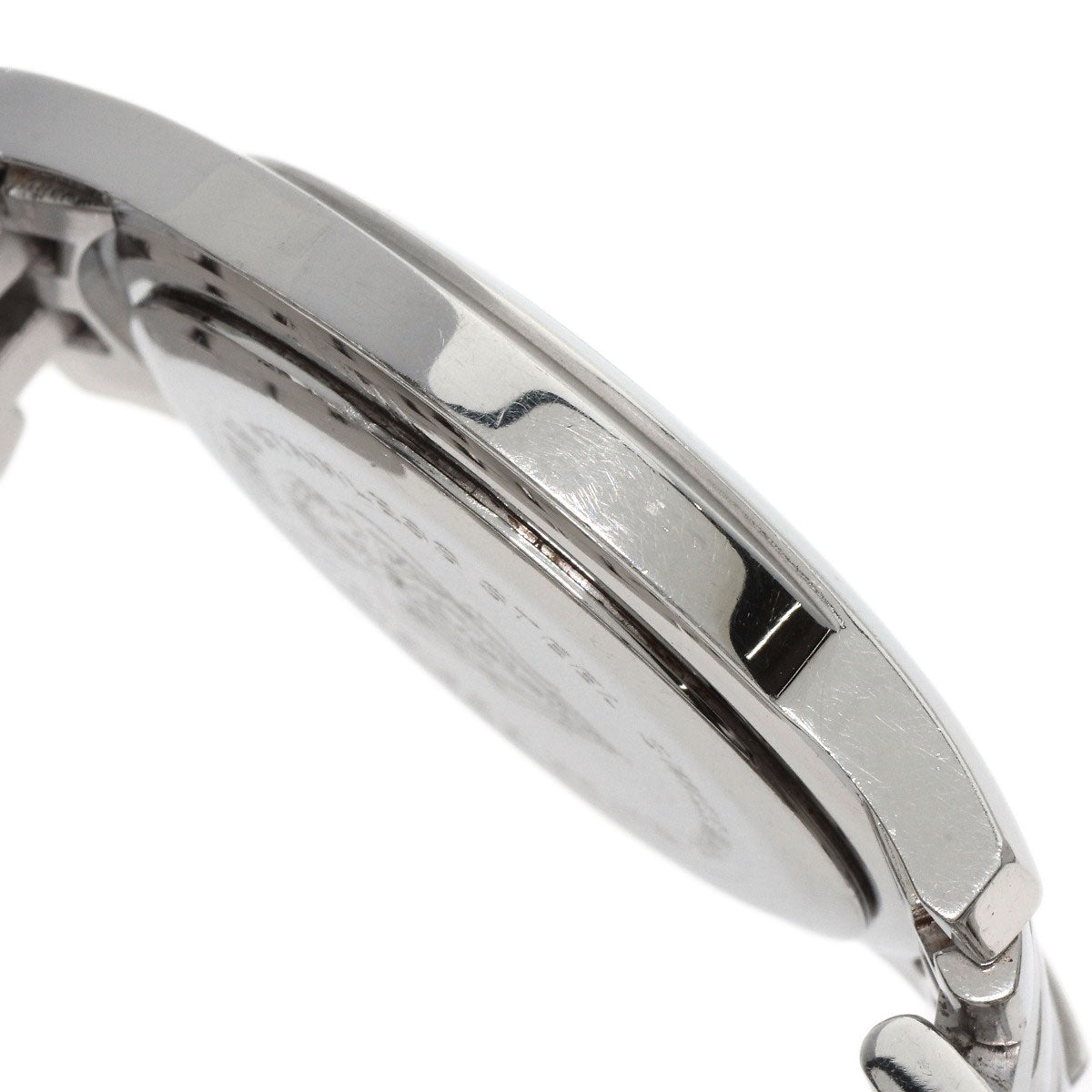 GUCCI Watches Quartz 5500M Stainless Steel , Stainless Steel Silver Round face Silver dial mens Used