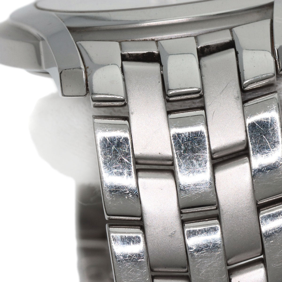 GUCCI Watches Quartz 5500M Stainless Steel , Stainless Steel Silver Round face Silver dial mens Used
