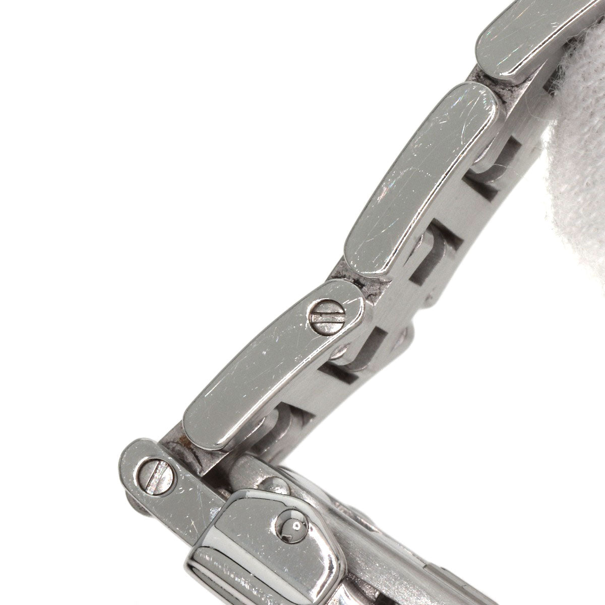 HERMES Watches Quartz PU2.210 Stainless Steel , Stainless Steel Silver Pullman white dial Women Used