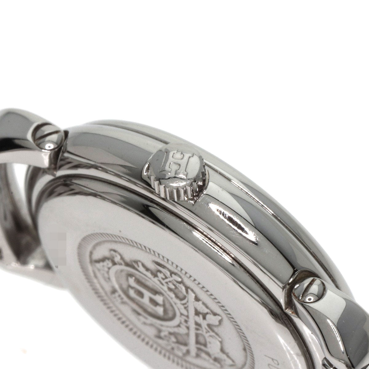 HERMES Watches Quartz PU2.210 Stainless Steel , Stainless Steel Silver Pullman white dial Women Used