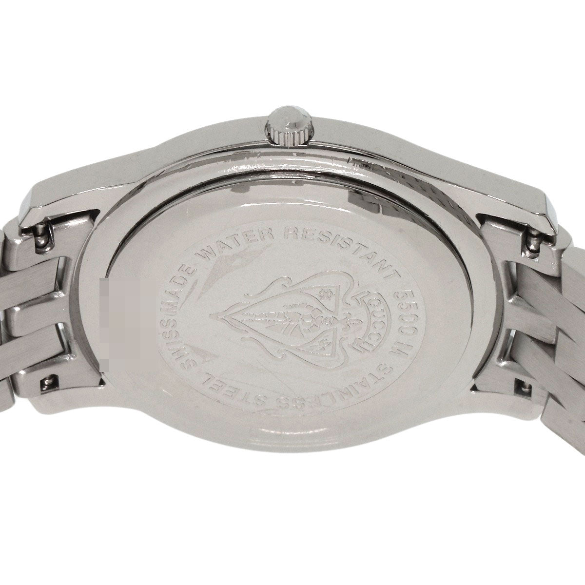 GUCCI Watches Quartz 5500M Stainless Steel , Stainless Steel Silver Round face Silver dial mens Used