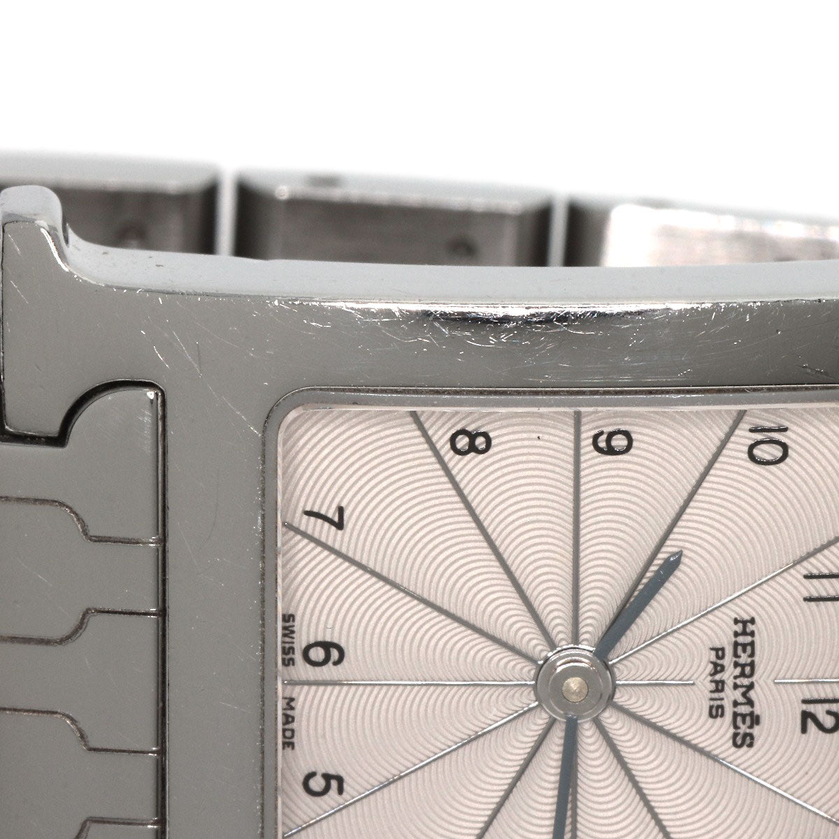 HERMES Watches Quartz HH1.210 Stainless Steel , Stainless Steel Silver H watch Silver dial Women Used