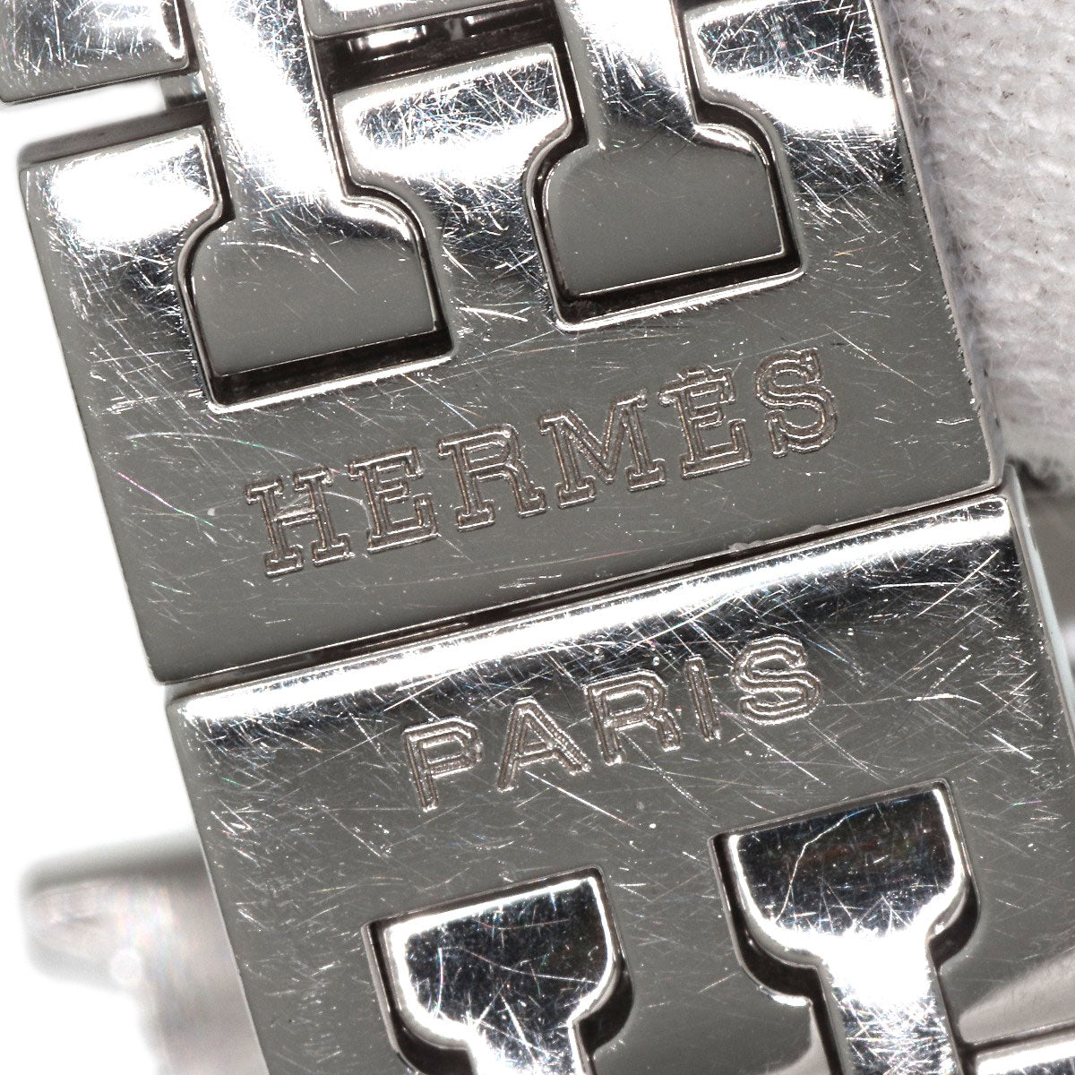 HERMES Watches Quartz HH1.210 Stainless Steel , Stainless Steel Silver H watch Silver dial Women Used