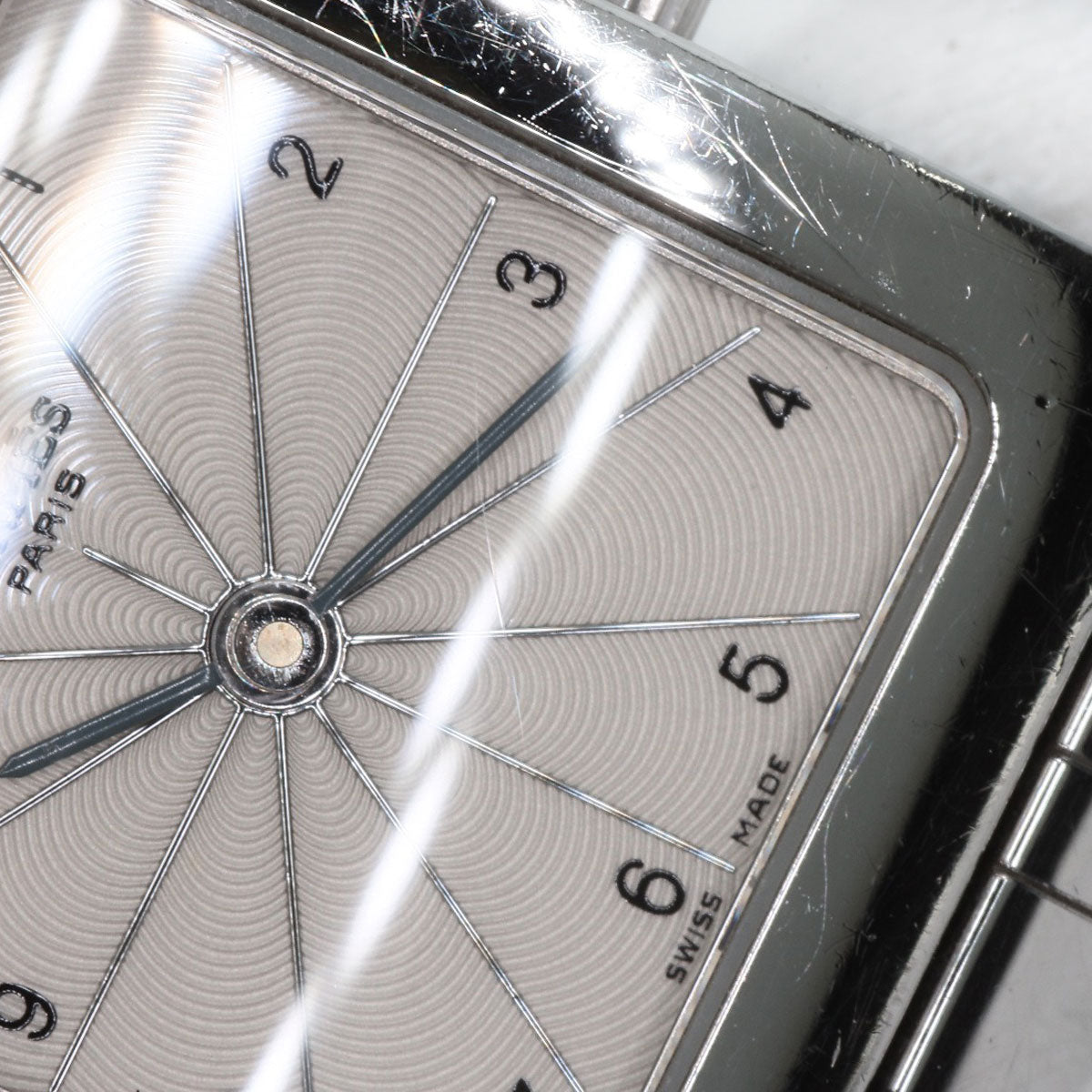 HERMES Watches Quartz HH1.210 Stainless Steel , Stainless Steel Silver H watch Silver dial Women Used