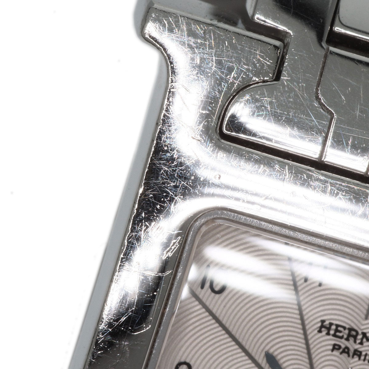HERMES Watches Quartz HH1.210 Stainless Steel , Stainless Steel Silver H watch Silver dial Women Used