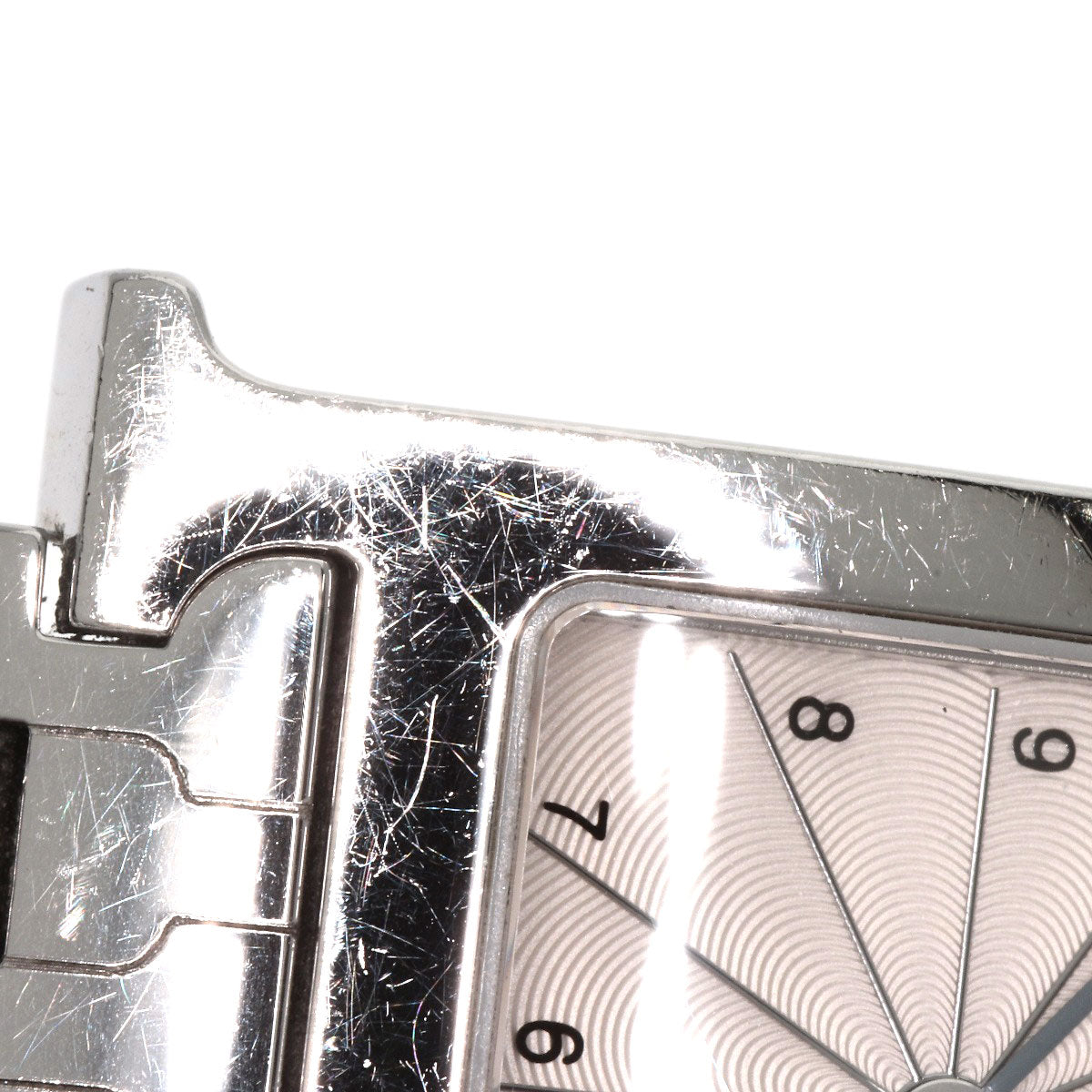 HERMES Watches Quartz HH1.210 Stainless Steel , Stainless Steel Silver H watch Silver dial Women Used