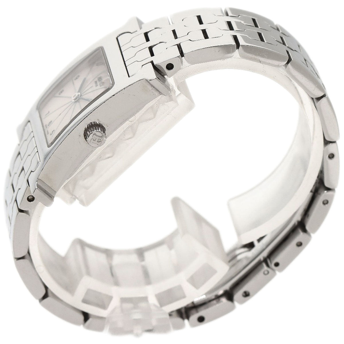 HERMES Watches Quartz HH1.210 Stainless Steel , Stainless Steel Silver H watch Silver dial Women Used